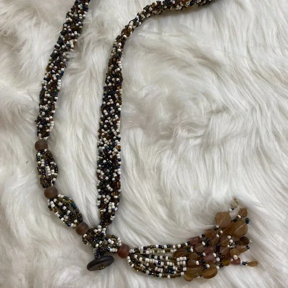 Unbranded | Accessories | Chunky Seed Beaded Belt Brown  display picture 2